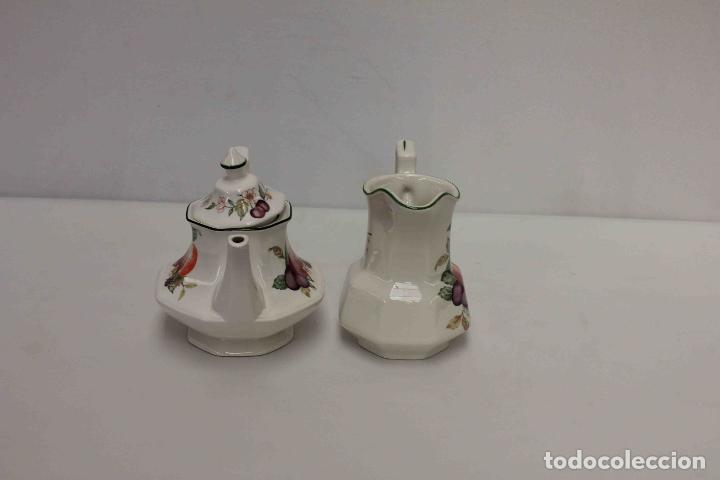 Vintage: TETERA Y LECHERA PORCELANA INGLESA - Foto 2