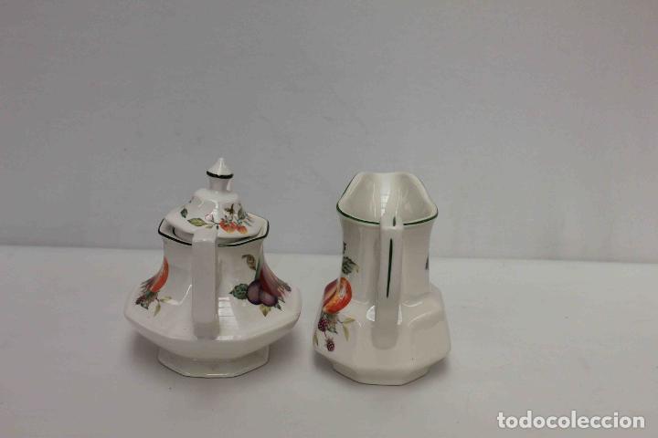 Vintage: TETERA Y LECHERA PORCELANA INGLESA - Foto 4