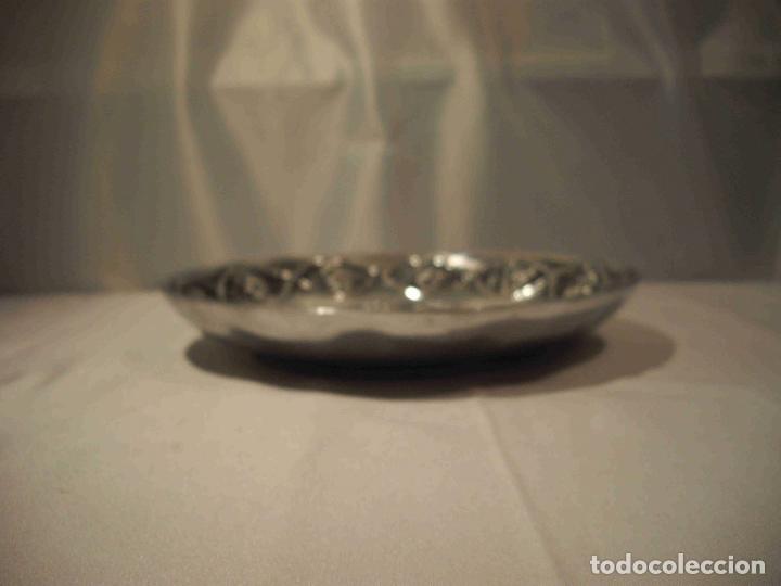Vintage: BANDEJA ALUMINIO REDONDA FLOR - Foto 3