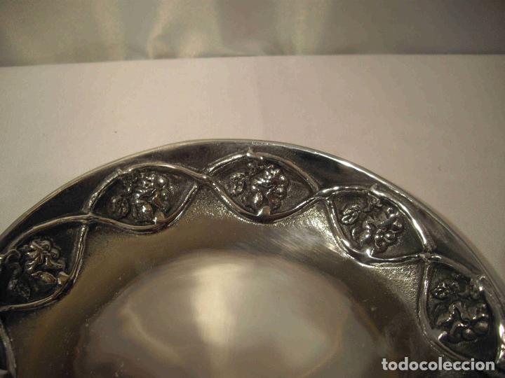 Vintage: BANDEJA ALUMINIO REDONDA FLOR - Foto 5