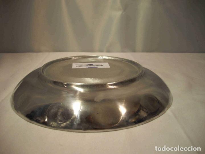 Vintage: BANDEJA ALUMINIO REDONDA FLOR - Foto 6