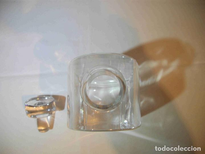 Vintage: BOTELLA CRISTAL TRASPARENTE TAPON - Foto 6