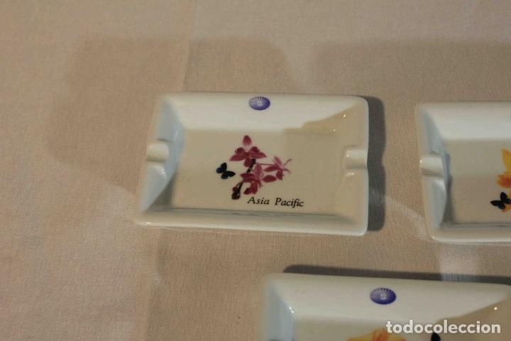 Vintage: CONJUNTO 5 CENICEROS PORCELANA - Foto 2