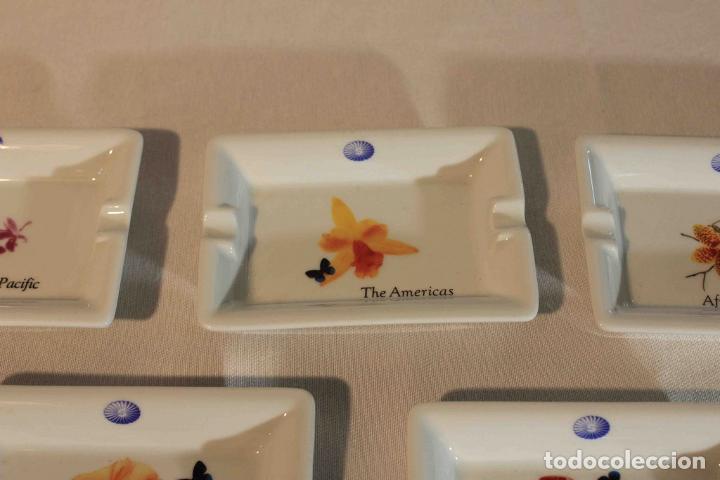 Vintage: CONJUNTO 5 CENICEROS PORCELANA - Foto 3