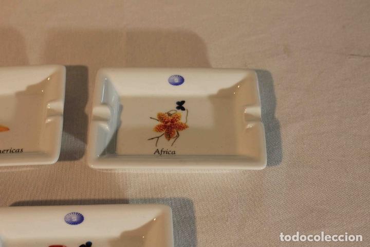 Vintage: CONJUNTO 5 CENICEROS PORCELANA - Foto 4