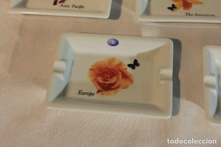 Vintage: CONJUNTO 5 CENICEROS PORCELANA - Foto 6