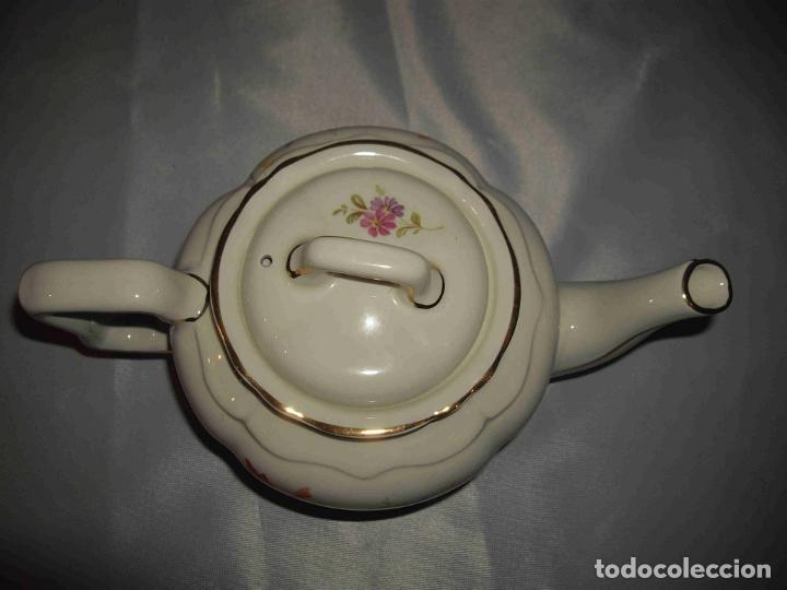 Vintage: TETERA PORCELANA FLORES 4 - Foto 4