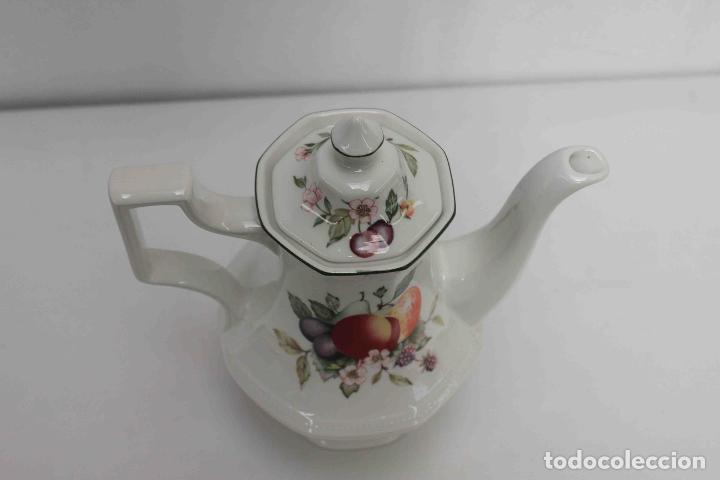 Vintage: CAFETERA PORCELANA INGLESA FRUTAL - Foto 4
