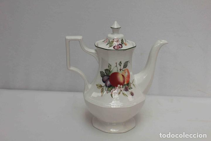 Vintage: CAFETERA PORCELANA INGLESA FRUTAL - Foto 1