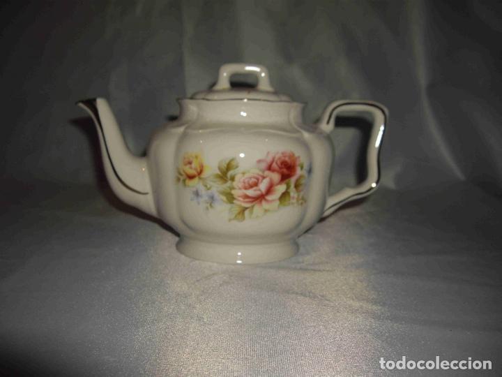 Vintage: TETERA PORCELANA FLORES 3 - Foto 3