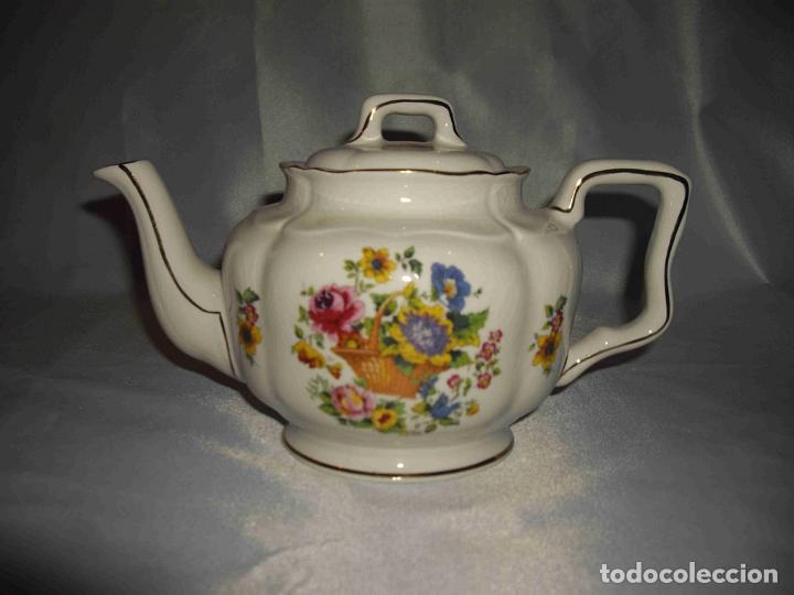 Vintage: TETERA PORCELANA FLORES 2 - Foto 1