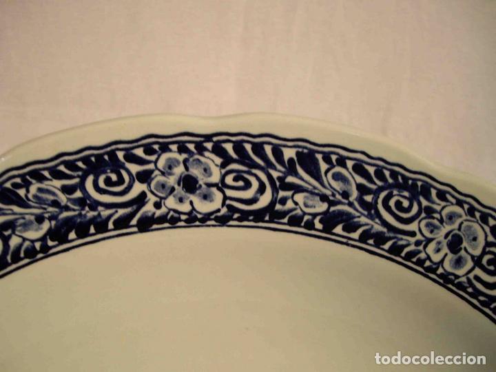 Vintage: PLATO CENTRO MESA PORCELANA DELFT 4 - Foto 2