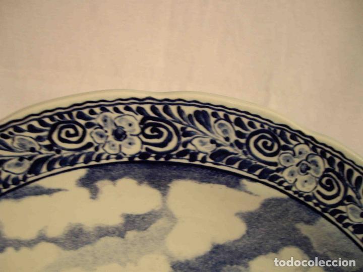 Vintage: PLATO CENTRO MESA PORCELANA DELFT 5 - Foto 2
