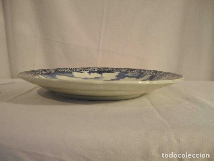 Vintage: PLATO CENTRO MESA PORCELANA DELFT 5 - Foto 6