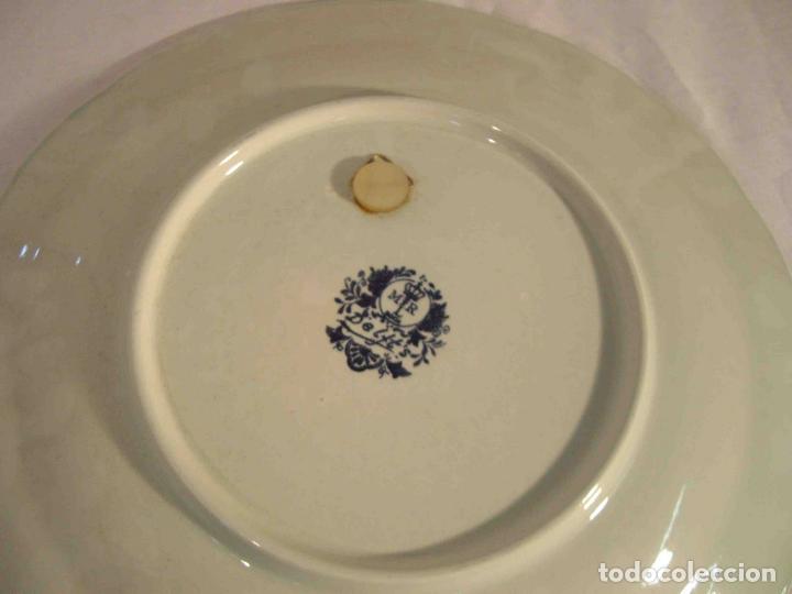 Vintage: PLATO CENTRO MESA PORCELANA DELFT 5 - Foto 7