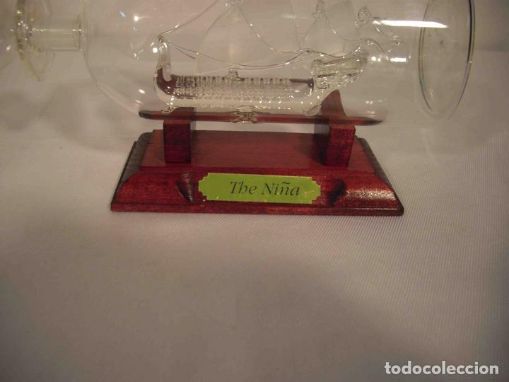 Vintage: BARCO EN BOTELLA CARABELA LA NI&Ntilde;A