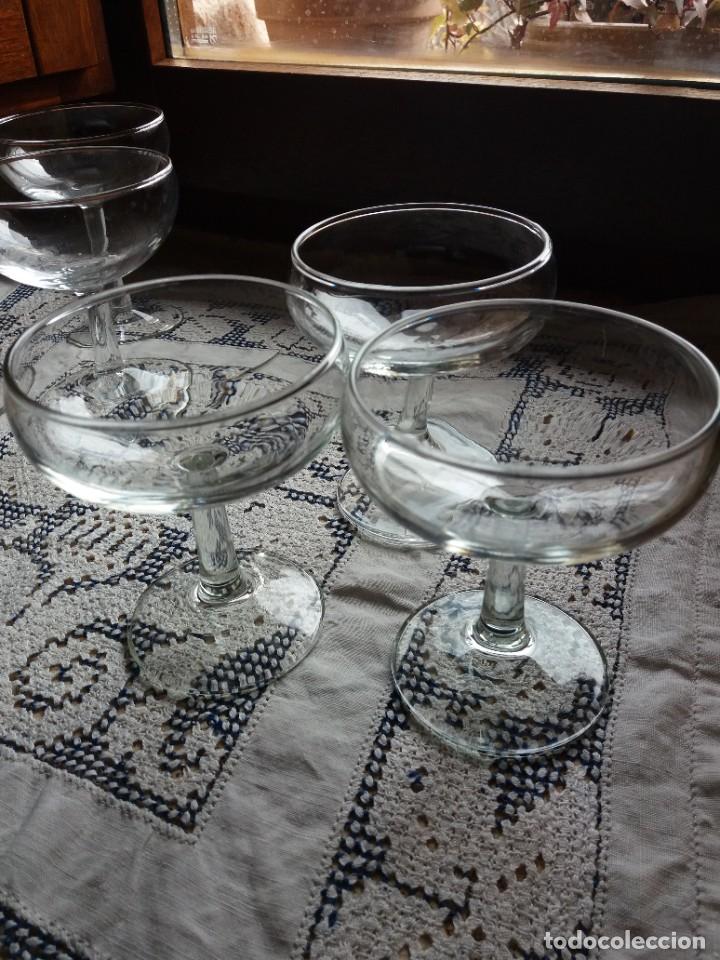 Vintage: SEIS COPAS CHAMPAGNE a&ntilde;os 60 - Foto 2