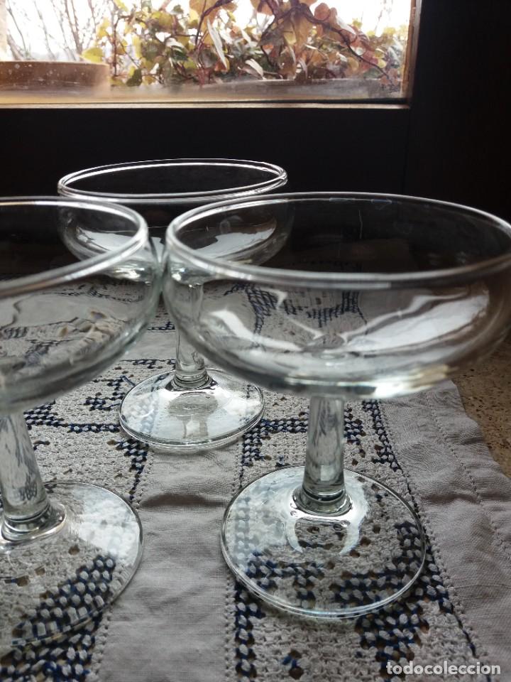 Vintage: SEIS COPAS CHAMPAGNE a&ntilde;os 60 - Foto 3