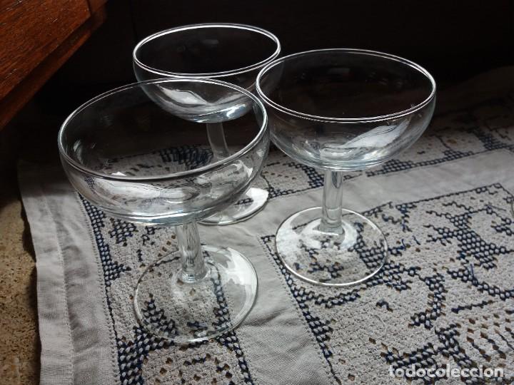 Vintage: SEIS COPAS CHAMPAGNE a&ntilde;os 60 - Foto 4