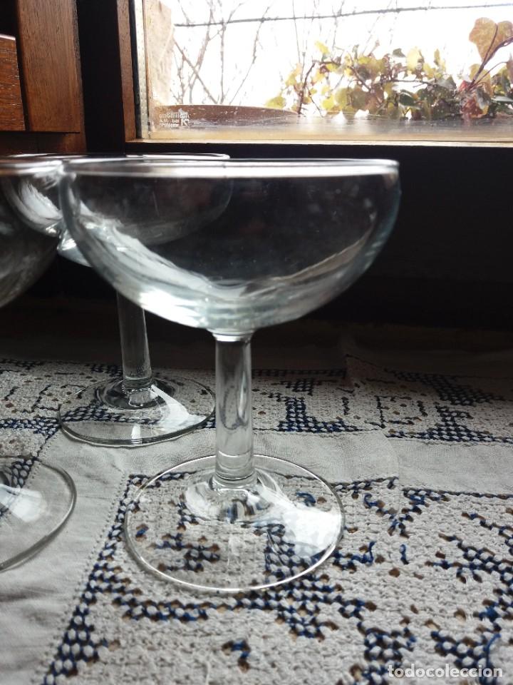 Vintage: SEIS COPAS CHAMPAGNE a&ntilde;os 60 - Foto 6
