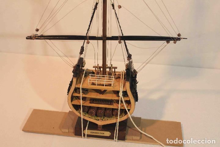 Vintage: MAQUETA SECCION USS CONSTITUTION - Foto 4