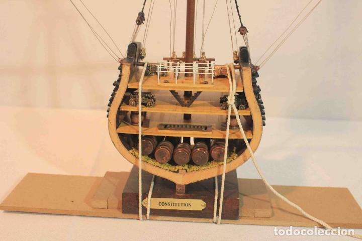 Vintage: MAQUETA SECCION USS CONSTITUTION - Foto 5
