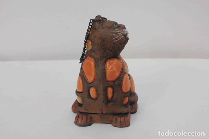 Vintage: PORTAVELAS HIERRO GATO - Foto 4