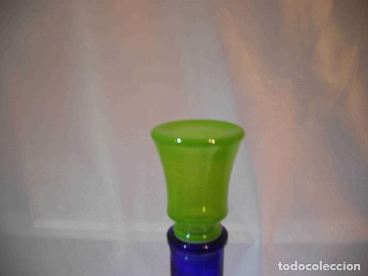 Vintage: BOTELLA CRISTAL TAPON VERDE C - Foto 6