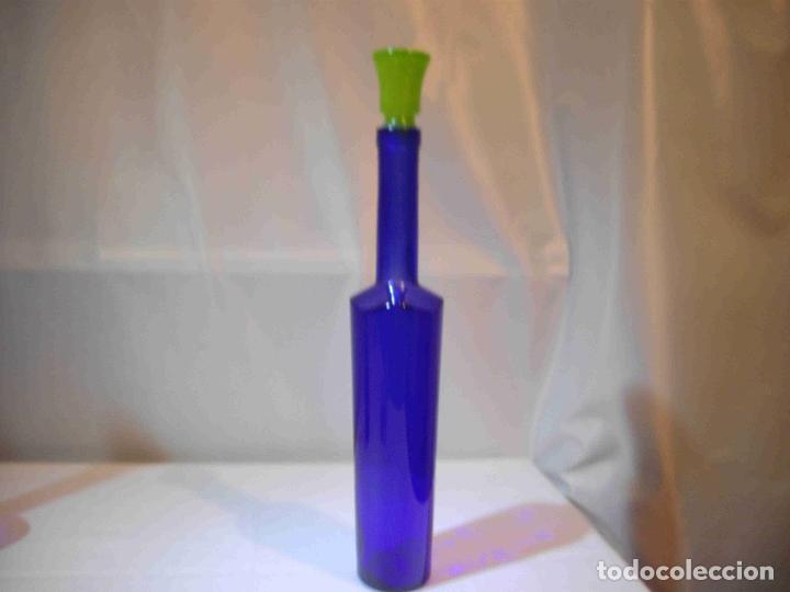 Vintage: BOTELLA CRISTAL TAPON VERDE A - Foto 2