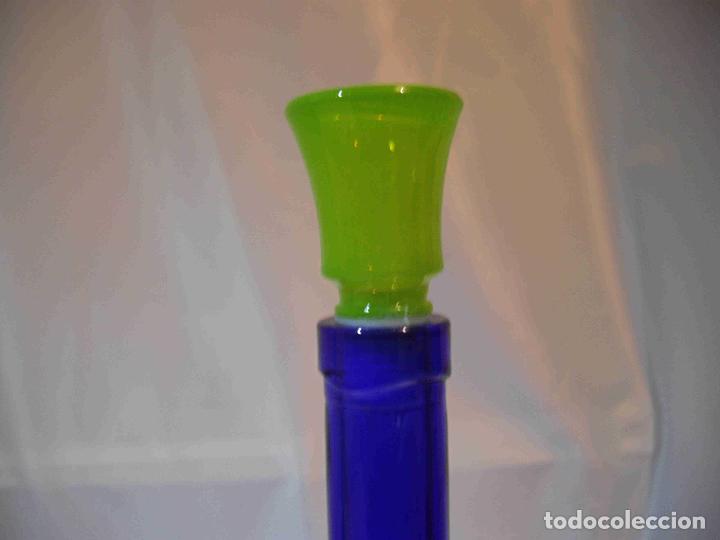 Vintage: BOTELLA CRISTAL TAPON VERDE A - Foto 3