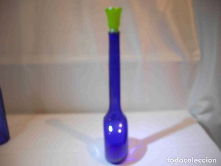 Vintage: BOTELLA CRISTAL TAPON VERDE B - Foto 2