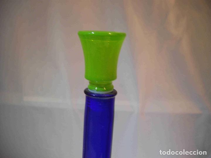 Vintage: BOTELLA CRISTAL TAPON VERDE B - Foto 4