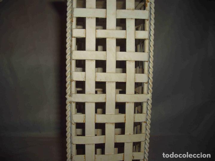 Vintage: CANTELABROS METAL BLANCO - Foto 3