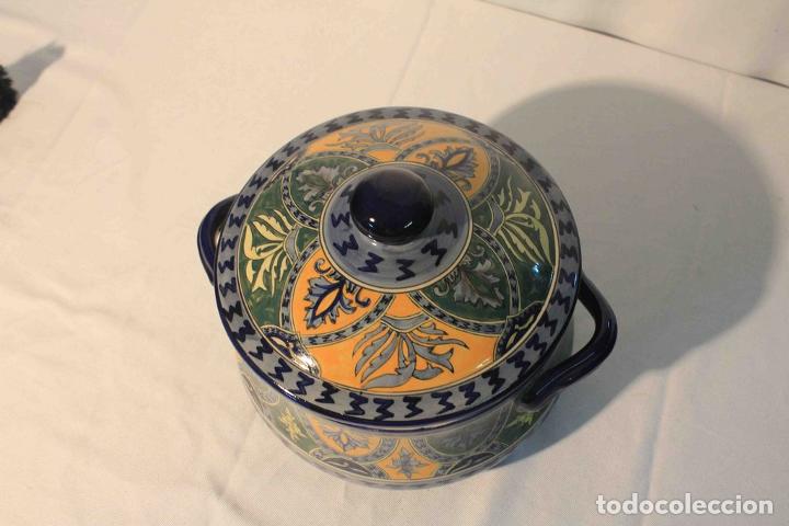 Vintage: CAZUELA ESMALTADA VERDE - Foto 3