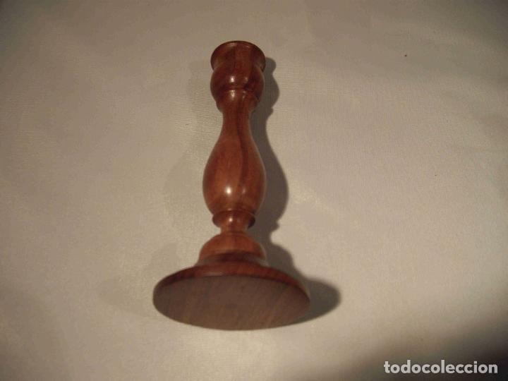 Vintage: CANDELABRO MADERA 18 - Foto 6