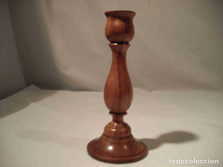 Vintage: CANDELABRO MADERA 18 - Foto 1