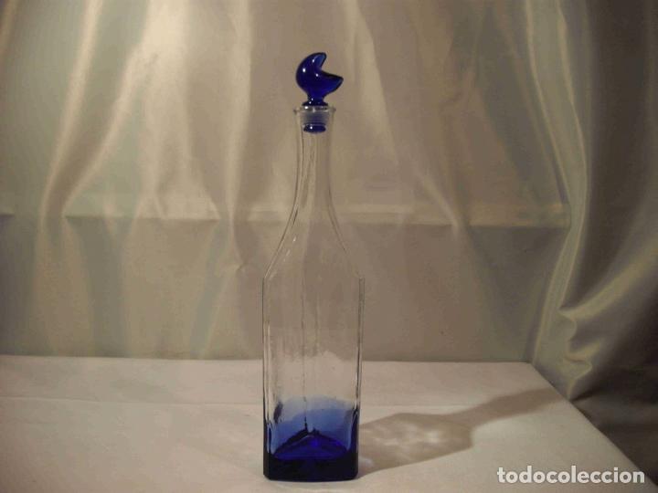 Vintage: BOTELLA CRISTAL TAPON LUNA&ordm; - Foto 1