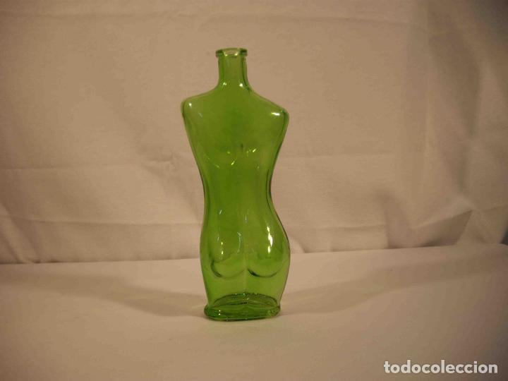 Vintage: BOTELLA CUERPO MUJER VERDE - Foto 3