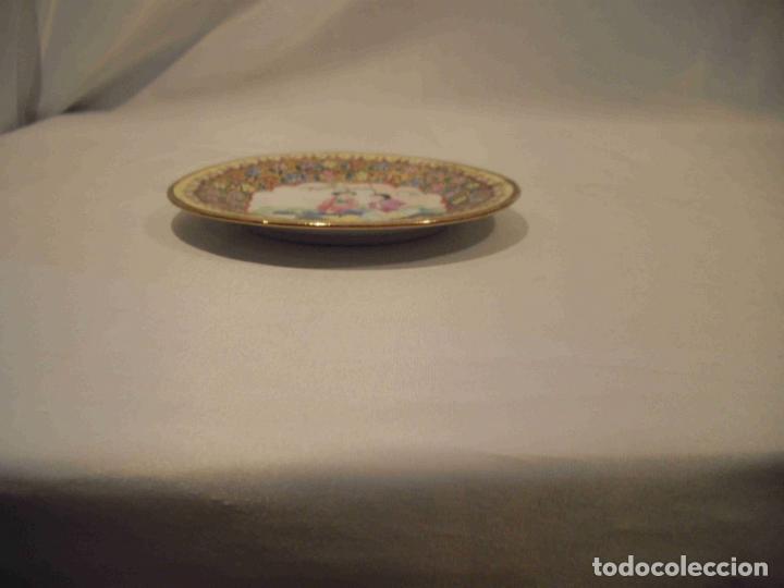 Vintage: PLATO CHINO DOS MUJERES - Foto 3