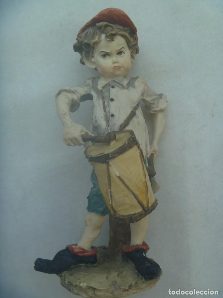 Vintage: FIGURA DE RESINA DE CEPISA , COLECCION GOLFILLOS : NI&Ntilde;O CON TAMBOR