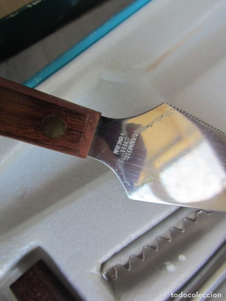 Vintage: Set de bar, 5 piezas, acero y madera - Foto 6