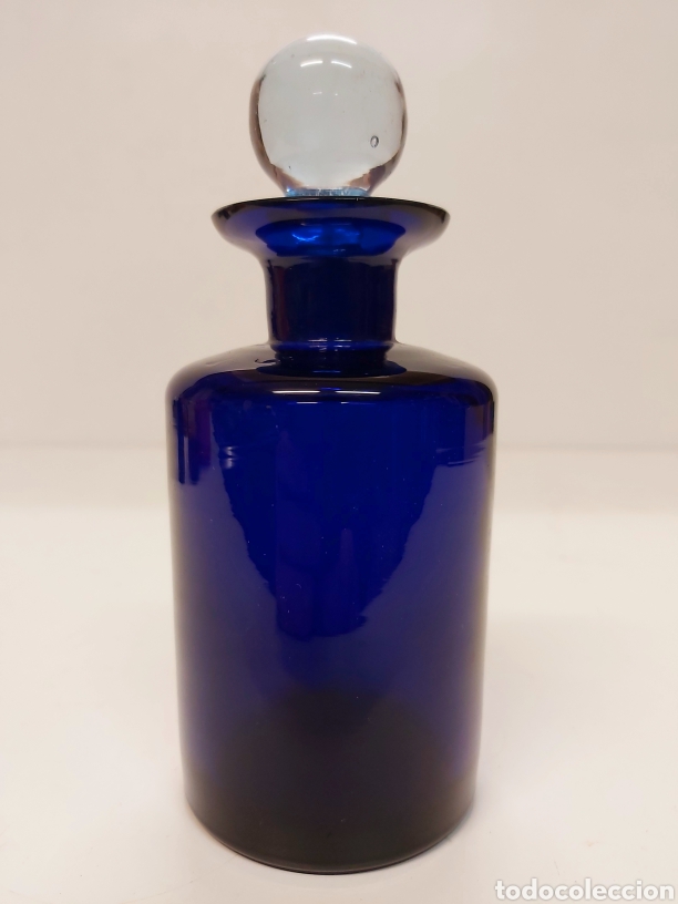 Vintage: Botella en cristal cobalto - Foto 1
