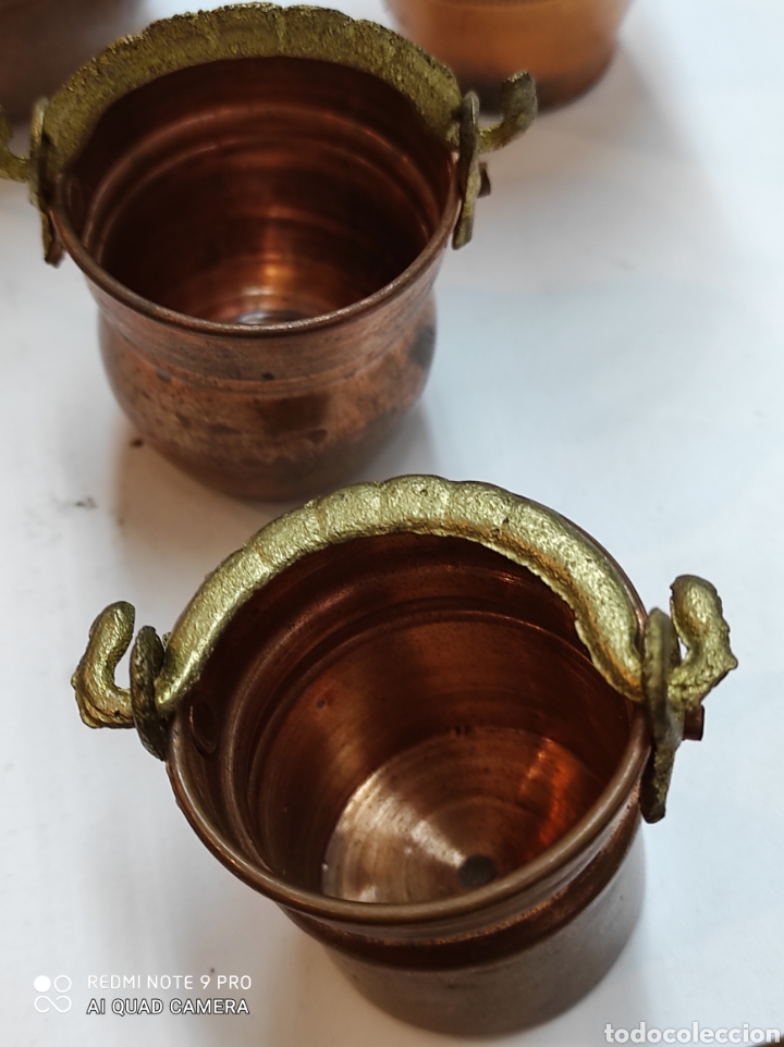 Vintage: Cuatro miniaturas en cobre brillante. - Foto 4