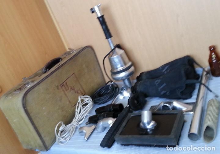 Vintage: Aspirador antiguo. A&ntilde;os 50. Marca Valet. Maleta original.