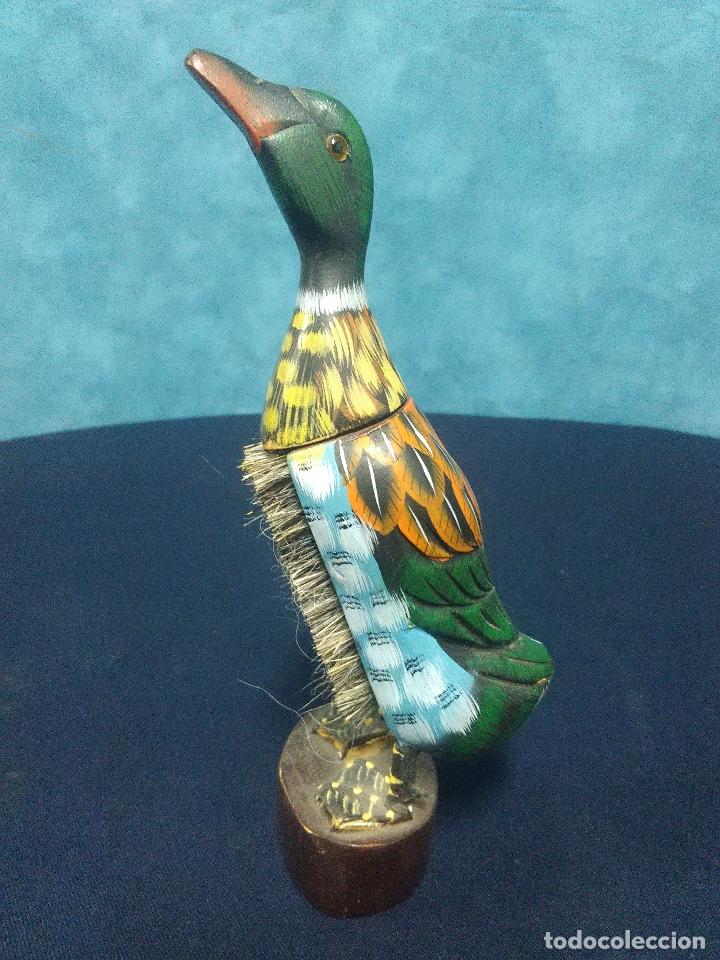 Vintage: DECORATIVO PATO MADERA CEPILLO