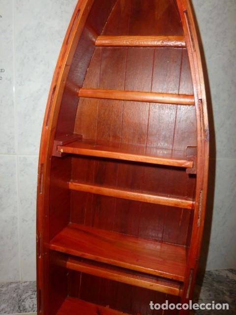 Vintage: Estanteria miniaturas en forma de Bote - Foto 3