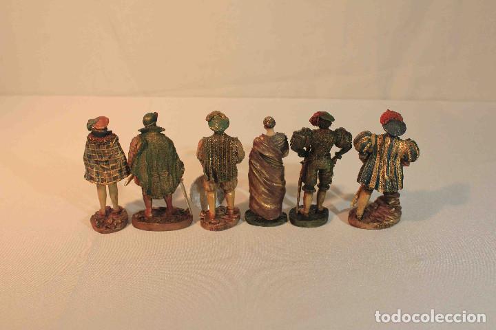 Vintage: SET 6 FIGURA RESINA EPOCA - Foto 5