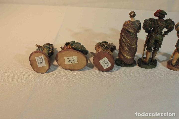 Vintage: SET 6 FIGURA RESINA EPOCA - Foto 6