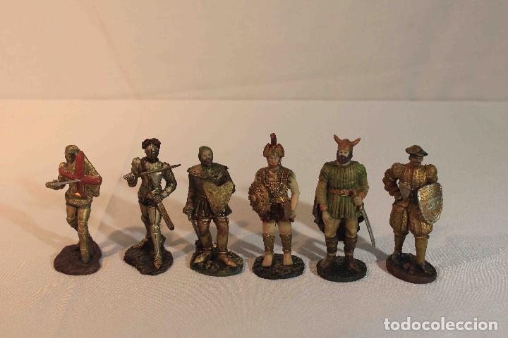 Vintage: SET 6 FIGURAS RESINA GUERREROS