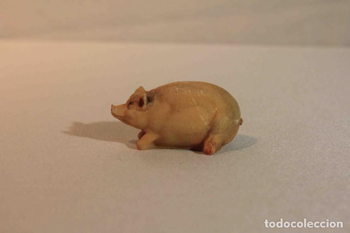Vintage: 19 FIGURAS RESINA CERDO